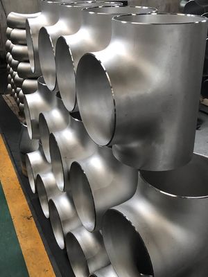 جعبه های چوبی یا پالت 90 درجه ASTM A403 WP304 90 درجه 321 Sch10s SS سه راهی مساوی